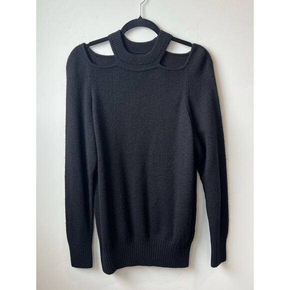 Jason Wu Pullover Shoulder Cutout Crew Neck Sweater Classic Oversized SZ XS - Picture 1 of 8